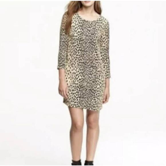 J. Crew‎ Factory Jules Size 4 Wildcat Savannah Shift Dress - Picture 1 of 13